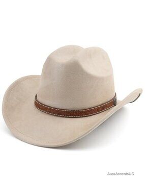 Western Cowboy Hat Short Wide Brim Foldable Adjustable Unisex Beach Sun
